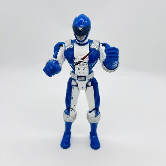 Bandai Power Rangers Action Figures 2011 Samurai Green & 2006 Overdrive Blue - Picture 10 of 14